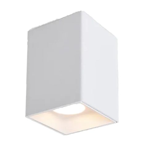 ERKled ERK5514B 7.5x7.5x10 cm Beyaz Sıva Üstü Spot Kasası (PC Gövde)