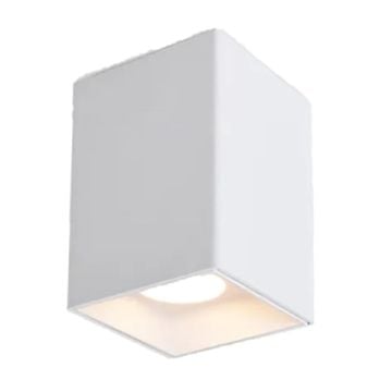 ERKled ERK5514B 7.5x7.5x10 cm Beyaz Sıva Üstü Spot Kasası (PC Gövde)