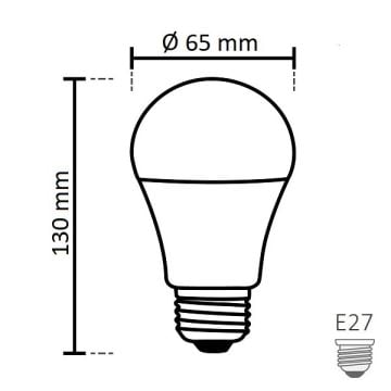 NOAS YL95-1201-S 12 Watt Sensörlü A60 LED Ampul