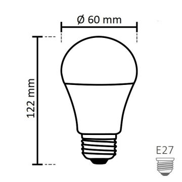 NOAS YL95-0711 7 Watt Şarjlı LED Ampul - Beyaz Işık