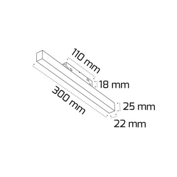 GOYA GY 2050-30 12 Watt 30 cm LED Magnet Armatür - Gün Işığı (3000K)