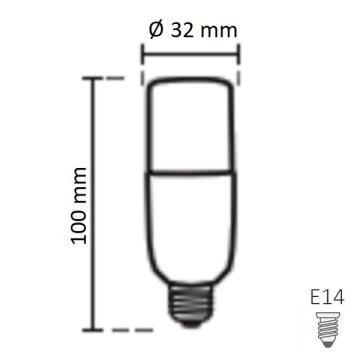 NOAS YL96-0701-P 8 Watt LED Pil Ampul (E14 Duylu)