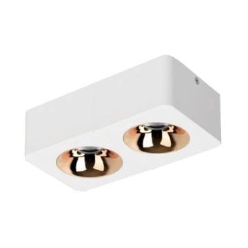 MOLLED MOL2422 2x10 Watt Beyaz-Gold Sıva Üstü İkili LED Spot (SAMSUNG/PHILIPS LED & EAGLERISE/LIFUD Driver)