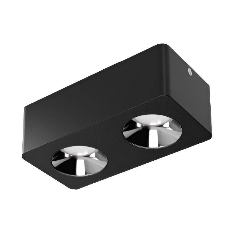 MOLLED MOL2423 2x8 Watt Siyah-Platin Sıva Üstü İkili LED Spot (SAMSUNG/PHILIPS LED & EAGLERISE/LIFUD Driver)