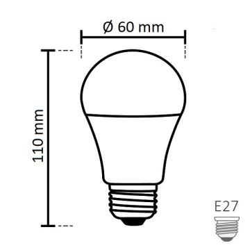 NOAS YL95-9001-A 9 Watt A60 LED Ampul