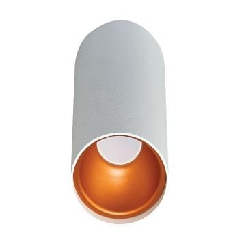 ERKled ERK2801 6x10 cm Beyaz-Bakır Sıva Üstü Silindir Spot Kasası