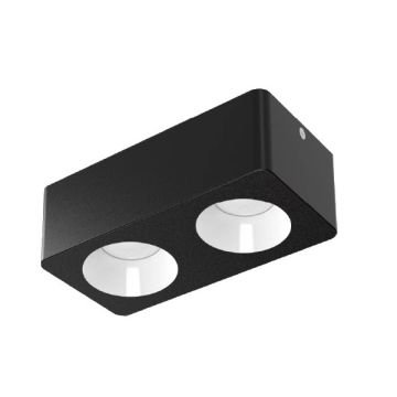 MOLLED MOL2423 2x8 Watt Siyah-Beyaz Sıva Üstü İkili LED Spot (SAMSUNG/PHILIPS LED & EAGLERISE/LIFUD Driver)