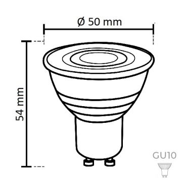 NOAS YL91-0701-D 7 Watt Dimli GU10 Duylu LED Ampul