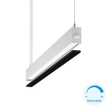 GOYA GY 8054-90 Beyaz Kasa 26 Watt 90 cm Kamaşma Önleyicili DİMLİ Lineer Sarkıt Avize