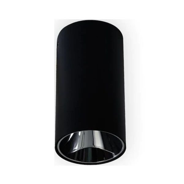 ERKled ERK2800 6x10 cm Siyah-Platin Sıva Üstü Silindir Spot Kasası
