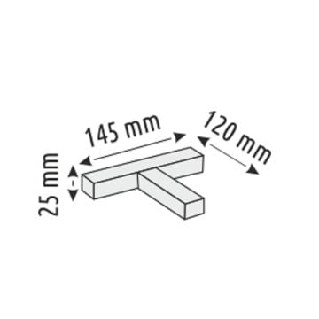 HELIOS HS8631 Beyaz Sıva Altı - Trimless Magnet Ray T Bağlantı Aparatı