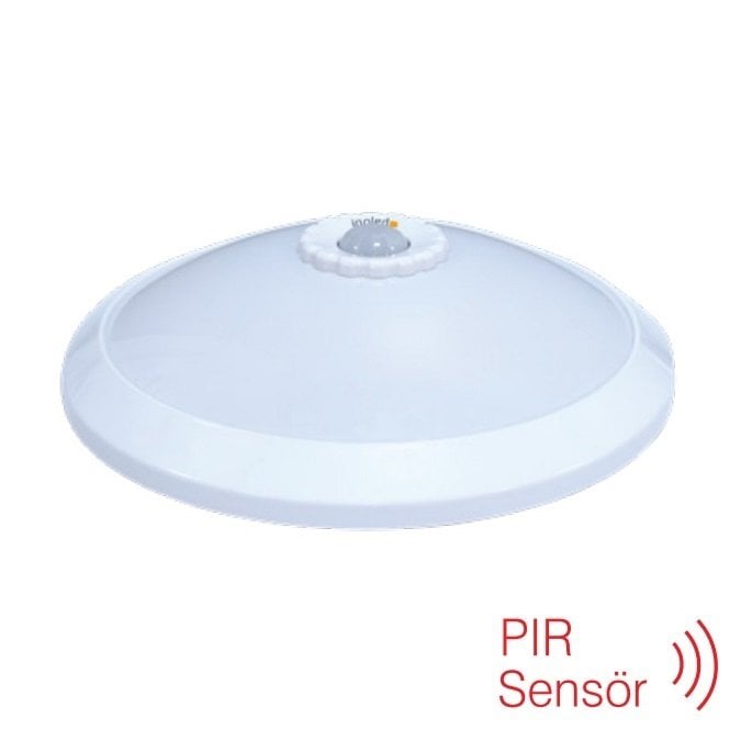 inoled 5145-01 18 Watt Sensörlü LED Tavan Armatürü - Beyaz Işık (6500K)