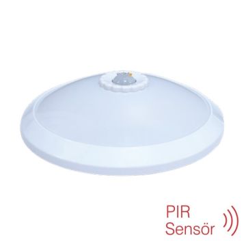 inoled 5145-01 18 Watt Sensörlü LED Tavan Armatürü - Beyaz Işık (6500K)