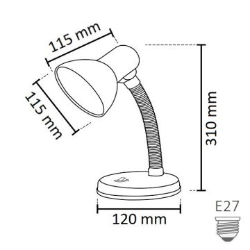 NOAS YL86-1000 BERLİN Siyah Masa Lambası