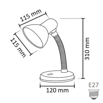 NOAS YL86-1000 BERLİN Sarı Masa Lambası