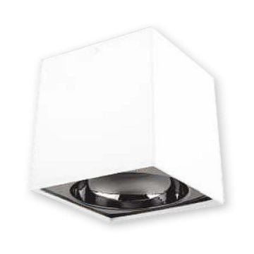 ERKled ERK2708 10x10x10 cm Beyaz-PlatinSıva Üstü Spot Kasası