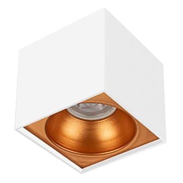 ERKled ERK2708 10x10x10 cm Beyaz-Bakır Sıva Üstü Spot Kasası