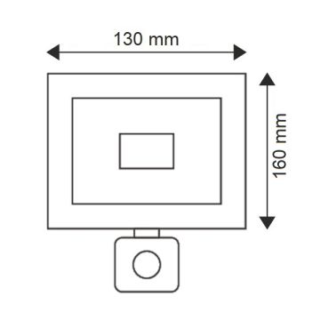 HELIOS HS 3839 Radar Sensörlü 10 Watt LED Projektör - Beyaz Işık (6500K)