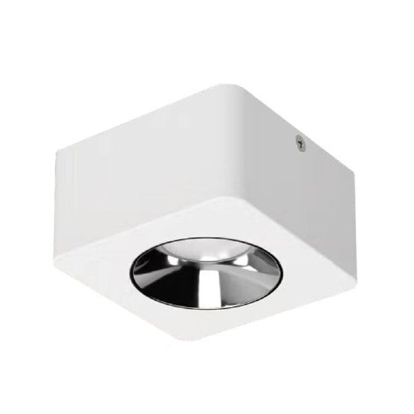 MOLLED MOL2420 10 Watt Beyaz-Platin Sıva Üstü Kare LED Spot (SAMSUNG/PHILIPS LED & EAGLERISE/LIFUD Driver)