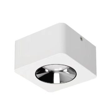 MOLLED MOL2420 10 Watt Beyaz-Platin Sıva Üstü Kare LED Spot (SAMSUNG/PHILIPS LED & EAGLERISE/LIFUD Driver)