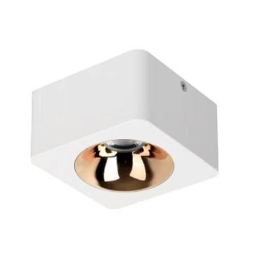 MOLLED MOL2420 10 Watt Beyaz-Gold Sıva Üstü Kare LED Spot (SAMSUNG/PHILIPS LED & EAGLERISE/LIFUD Driver)