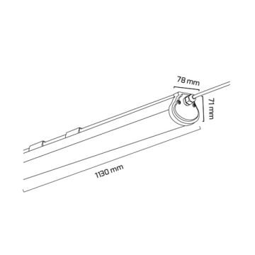 GOYA GY 4317 36 Watt 113 cm LED Nemliyer Etanj (IP65)