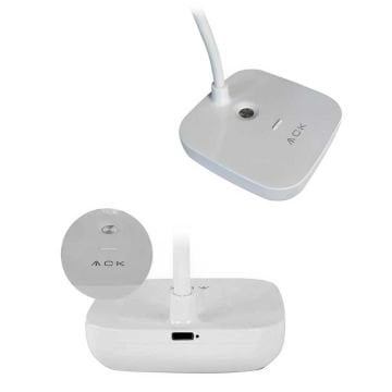 ACK AF11-10017 Dimli ve Dokunmatik Şarjlı LED Masa Lambası - 3 Işık Renkli (Beyaz + Ilık Beyaz + Gün Işığı)