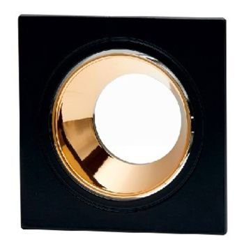 CATA CT-5055 Sıva Altı Siyah-Gold Kare Spot Kasası