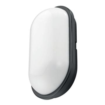 HOROZ 400-011-126 AYDOS 20 Watt Siyah Dış Mekan LED Glop Aplik (Plastik Kasa)