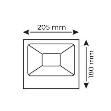 HELIOS HS 3827 12-24 Volt 50 Watt LED Projektör - Beyaz Işık (6400K)