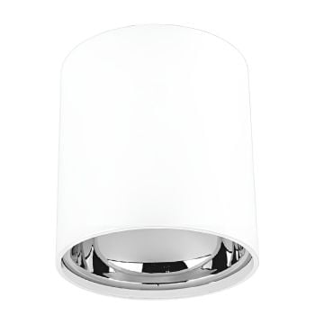 ERKled ERK2703 10x10 cm Sıva Üstü Beyaz-Platin Silindir Spot Kasası