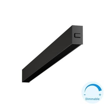 GOYA GY 8054-90 Siyah Kasa 26 Watt 90 cm Kamaşma Önleyicili Sıva Üstü DİMLİ Lineer Armatür