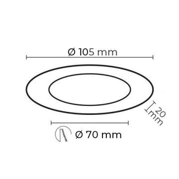 FORLIFE FL-1827 5 Watt Taşkent LED Cam Spot