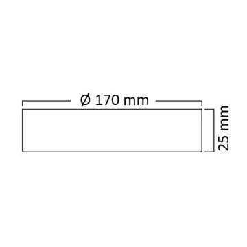goldX ZE981 20 Watt Siyah Sıva Üstü/Sıva Altı Ayarlanabilir Yuvarlak LED Panel