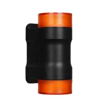 inoled 9102-03 Leylak Çift Yönlü Dış Mekan Aplik - Turuncu Reflektör (PC Gövde)