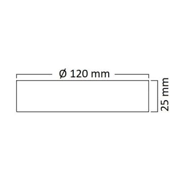 goldX ZE980 10 Watt Siyah Sıva Üstü/Sıva Altı Ayarlanabilir Yuvarlak LED Panel