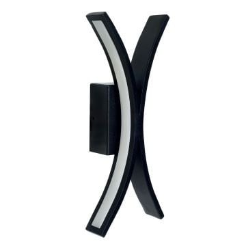 CreaLight AL02-49101 15 Watt Siyah/Beyaz Dekoratif LED Aplik