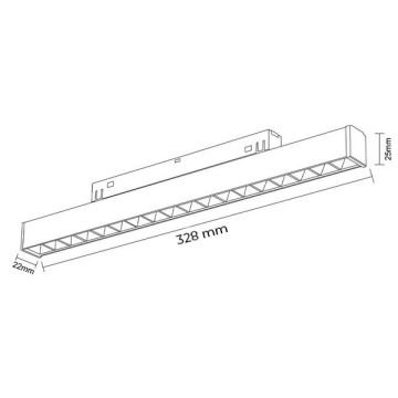 FORLIFE FL-6613 18 Watt Siyah Kompakt Lensli Magnet Armatür (OSRAM LED)