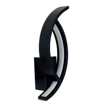 CreaLight AL02-44101 15 Watt Siyah/Beyaz Dekoratif LED Aplik