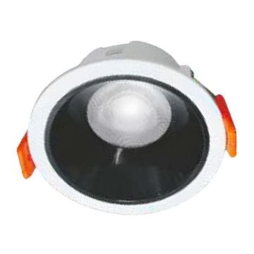 CATA CT-5262 Tiger 12 Watt Sıva Altı Beyaz-Siyah Yuvarlak LED Spot - Ilık Beyaz (4000K)