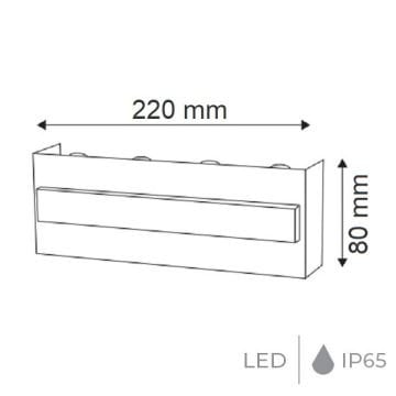 HOROZ 076-042-0015 TWIST 15 Watt Siyah Dış Mekan LED Aplik - Metal Kasa - Ilık Beyaz (4200K)