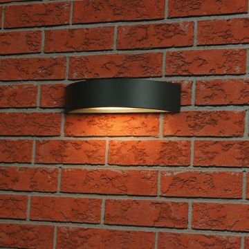 HOROZ 076-004-0012 MEŞE 12 Watt Siyah Dış Mekan LED Aplik - Metal Kasa - Ilık Beyaz (4100K)