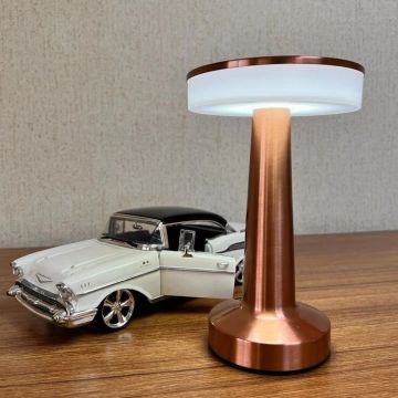CATA CT-8435 Oslo Şarjlı, Dimlli, Dokunmatik LED Masa Lambası - 3 Işık Renkli (Beyaz + Ilık Beyaz + Gün Işığı)