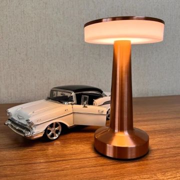 CATA CT-8435 Oslo Şarjlı, Dimlli, Dokunmatik LED Masa Lambası - 3 Işık Renkli (Beyaz + Ilık Beyaz + Gün Işığı)
