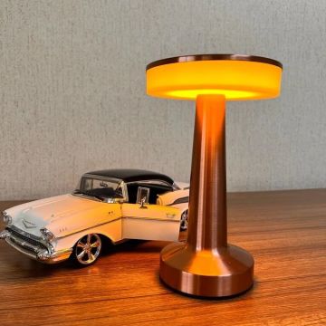 CATA CT-8435 Oslo Şarjlı, Dimlli, Dokunmatik LED Masa Lambası - 3 Işık Renkli (Beyaz + Ilık Beyaz + Gün Işığı)