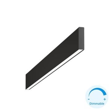 GOYA GY 8050-90 Siyah/Beyaz Kasa 26 Watt 90 cm Sıva Üstü DİMLİ Lineer Armatür