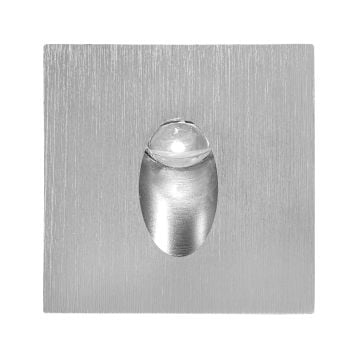 goldX ZE430 3 Watt Mat Krom Sıva Altı Kare LED Merdiven Armatürü