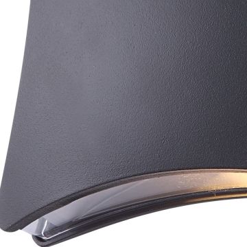 HOROZ 076-006-0006 TAFLAN 5.5 Watt Siyah 4 Yönlü Dış Mekan LED Aplik - Metal Kasa - Ilık Beyaz (4100K)