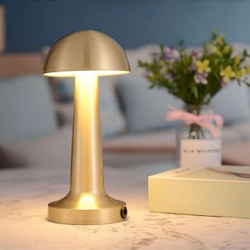 CATA CT-8429 Lizbon Şarjlı, Dimlli, Dokunmatik LED Masa Lambası - 3 Işık Renkli (Beyaz + Ilık Beyaz + Gün Işığı)