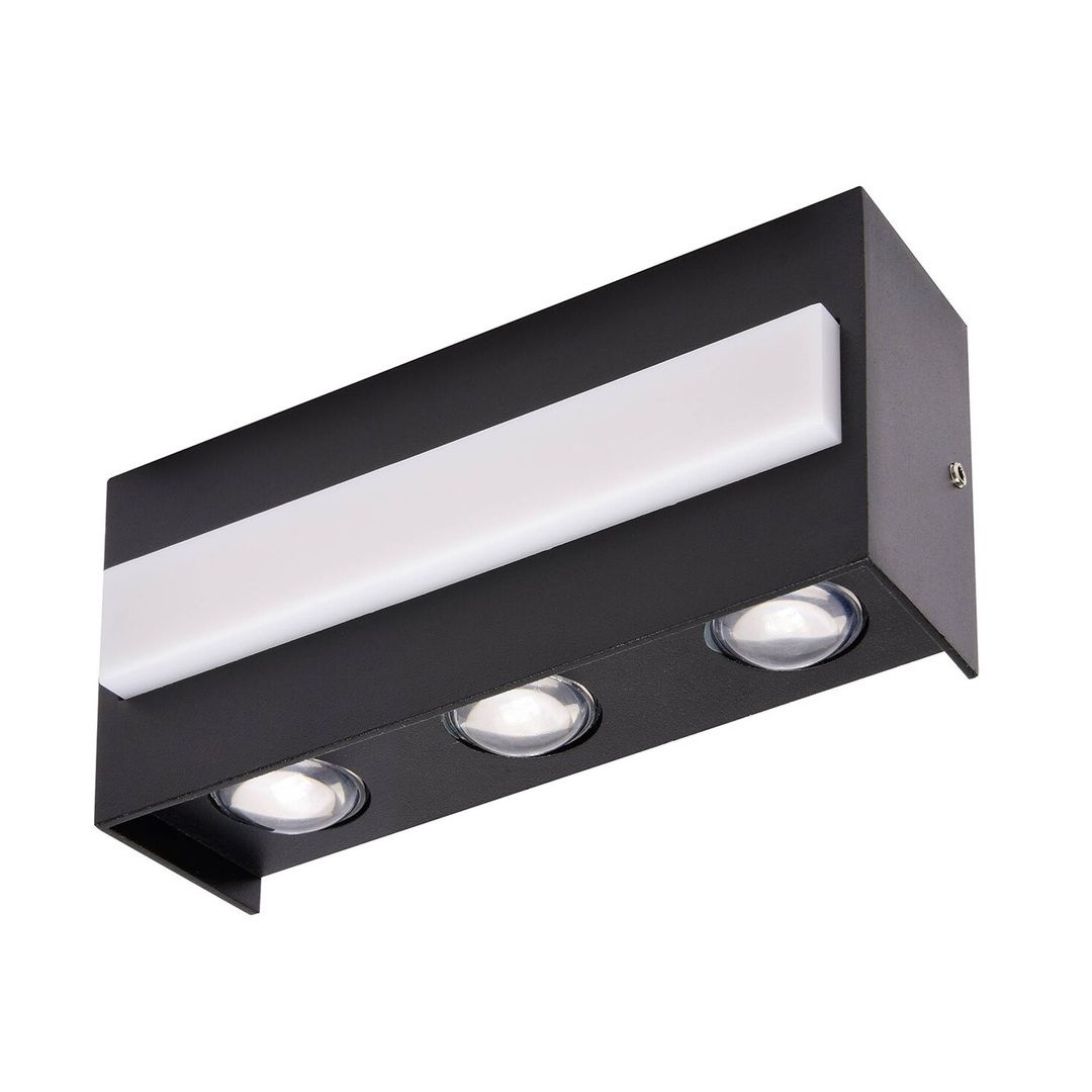 HOROZ 076-042-0012 TWIST 12 Watt Siyah Dış Mekan LED Aplik - Metal Kasa - Ilık Beyaz (4200K)